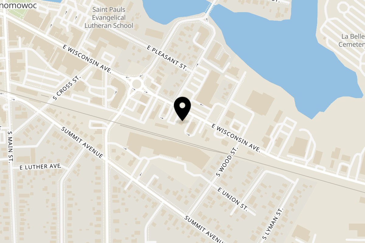 Map showing the location of Mantra Indian Bistro on 511 East Wisconsin Avenue in Oconomowoc